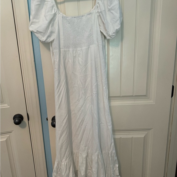 Blu Pepper flutter sleeve, smocked bodice, midi dress size L. NWT - Picture 9 of 10